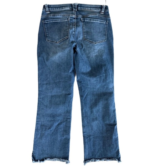 Democracy "Ab" Technology Itty Bitty Flare High Rise Cropped Jeans Size 8 - Picture 5 of 6